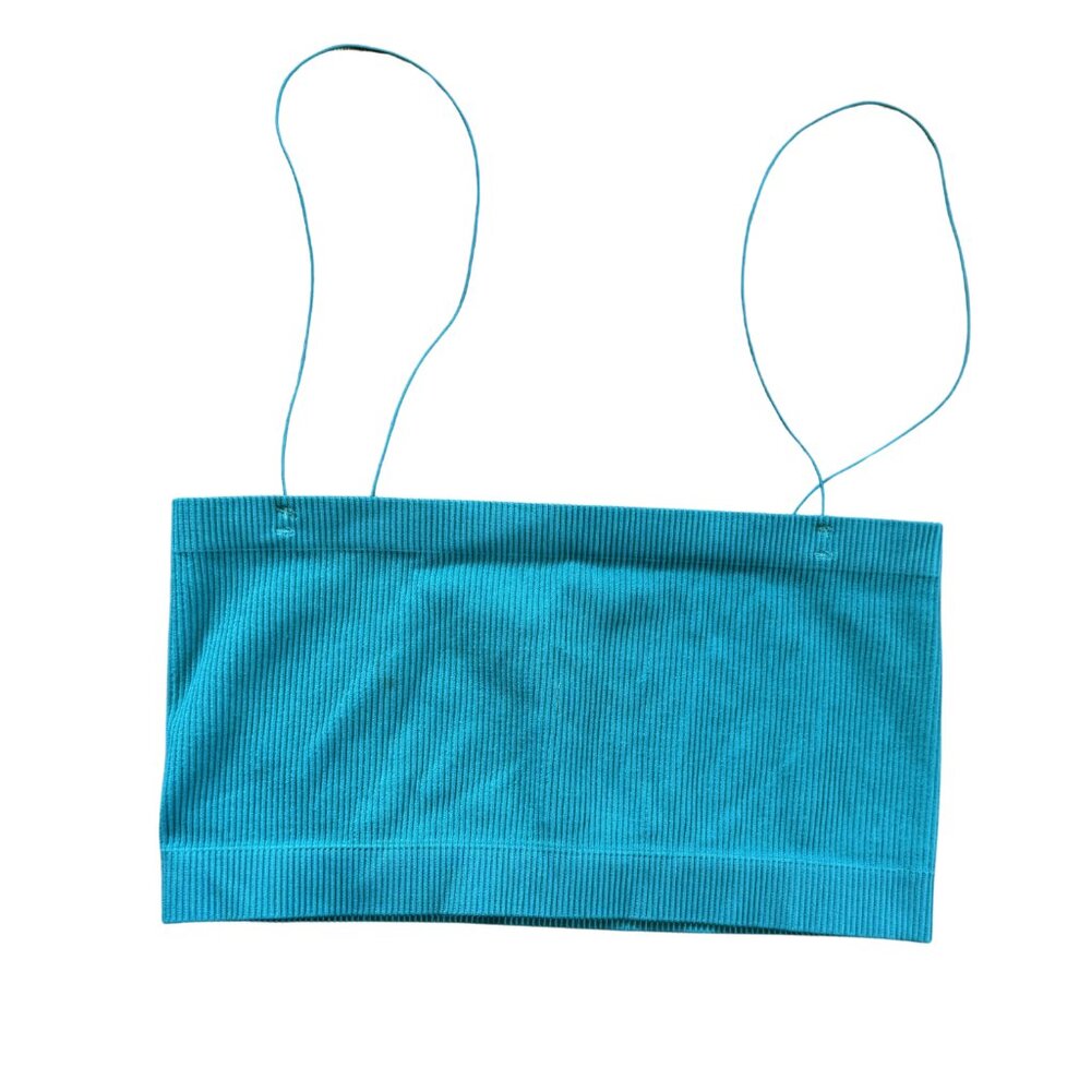 Urban Outfitters Out from Under Ribbed Bandeau Blue Teal Size Large